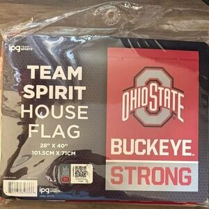 Ohio State Buckeyes Outside House Flag 28 x 40 Gift Souvenir Merch Graduation